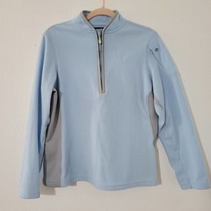 Lands' End Quarter Zip Fleece Pullover Sweatshirt